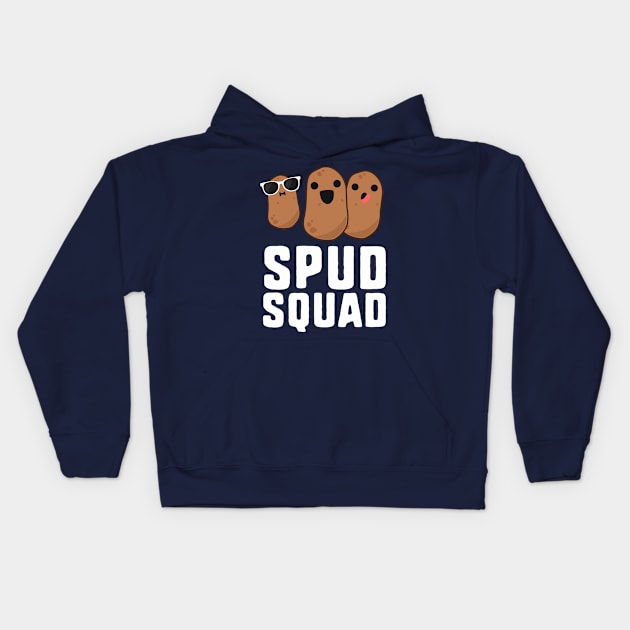 Spud Squad Funny Potato T-Shirt Friend Team Vegetable Kids Hoodie by 14thFloorApparel